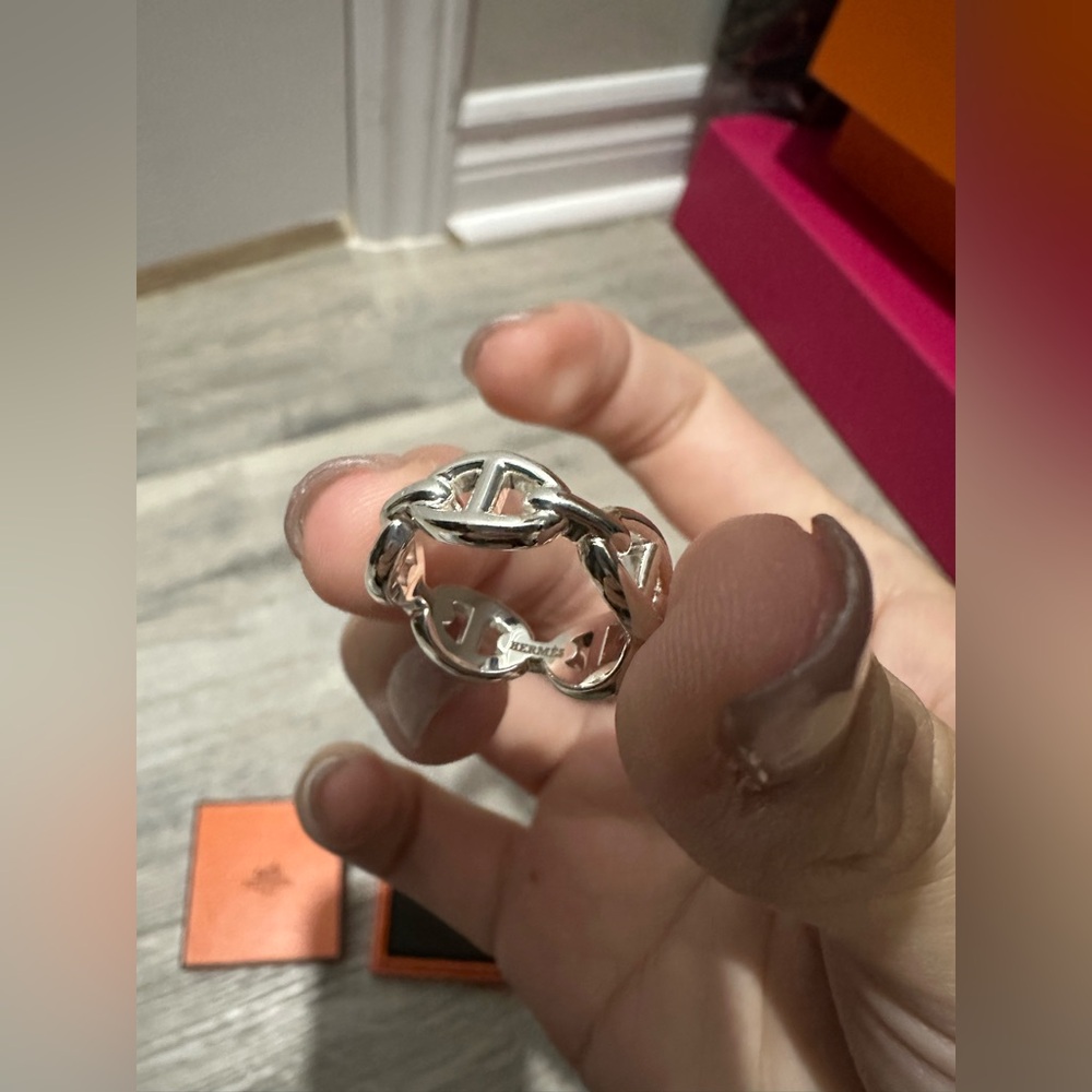 Authentic BNIB Hermes Chaine d'ancre Enchainee ring - Picture 3 of 6